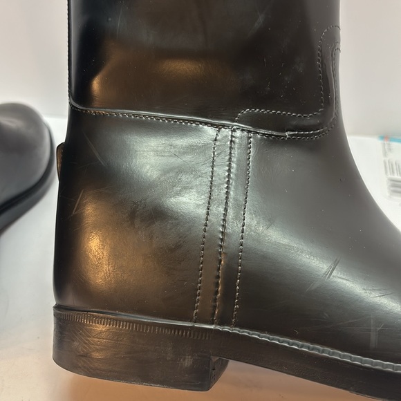 Tory Burch/Aigle rubber  Black and Brown Boots - Picture 5 of 11